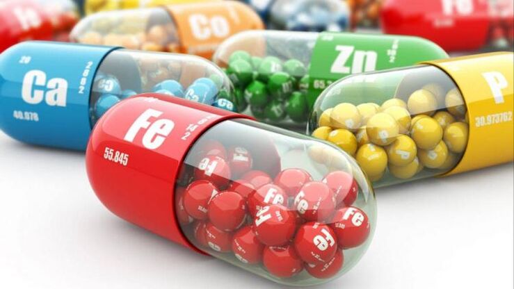 Vitaminas en los alimentos para aumentar la potencia.