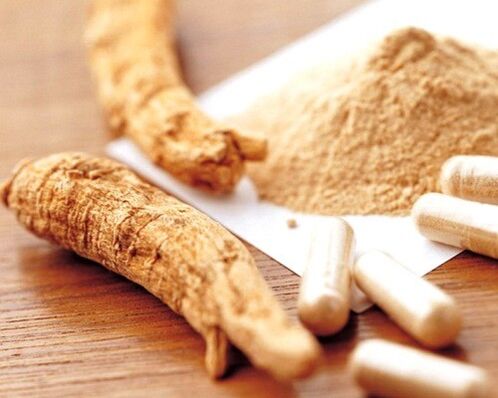 Tintura de raíz de ginseng para aumentar la potencia.